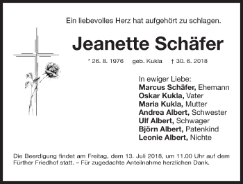 Traueranzeigen Von Jeanette Sch Fer Trauer Nn De