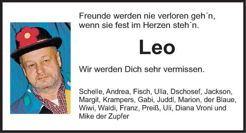 Traueranzeigen Von Leo Trauer Nn De