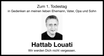 Traueranzeige von Hattab Louati von Nürnberger Nachrichten