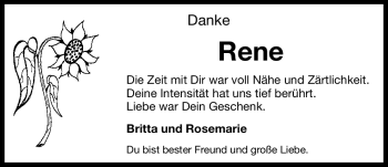 Traueranzeige von René Klaußner von Nürnberger Nachrichten