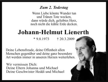 Traueranzeige von Johann-Helmut Lienerth von Nürnberger Nachrichten