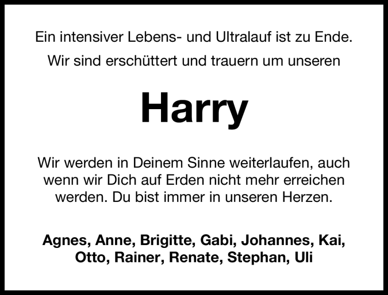  Traueranzeige für Harry Kraus vom 28.06.2011 aus Nürnberger Nachrichten