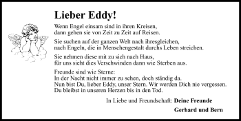 Traueranzeige von Eddy  von Nürnberger Nachrichten