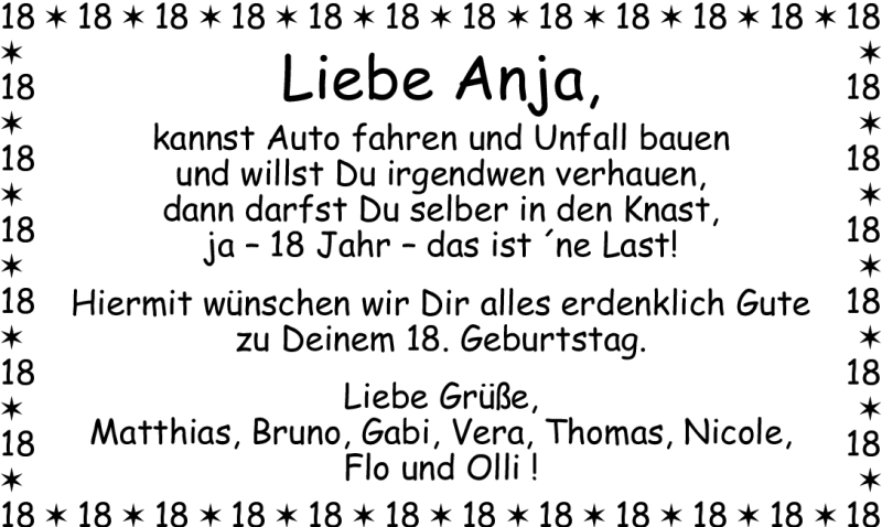  Traueranzeige für Geburtstag  vom 14.01.2012 aus Nordbayerische Nachrichten Forchheim Lokal