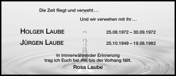 Traueranzeige von Holger und Jürgen Laube von Neumarkter Nachrichten Lokal