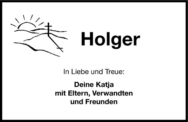  Traueranzeige für Holger Hörner vom 15.05.2013 aus Fürther Nachrichten Lokal