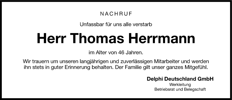  Traueranzeige für Thomas Herrmann vom 21.05.2013 aus Neumarkter Nachrichten Lokal