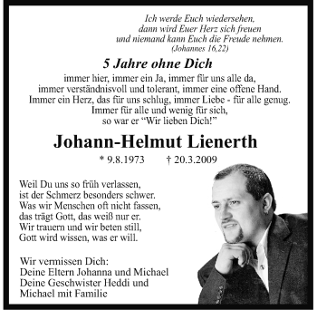 Traueranzeige von Johann-Helmut Lienerth von Neumarkter Nachrichten Lokal