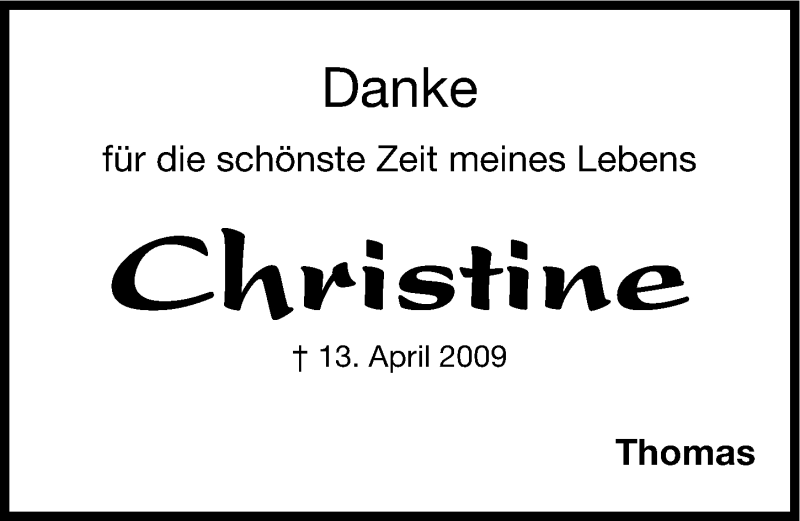  Traueranzeige für Christine Merkl-Müller vom 13.04.2015 aus Gesamtausgabe Nürnberger Nachrichten/ Nürnberger Ztg.