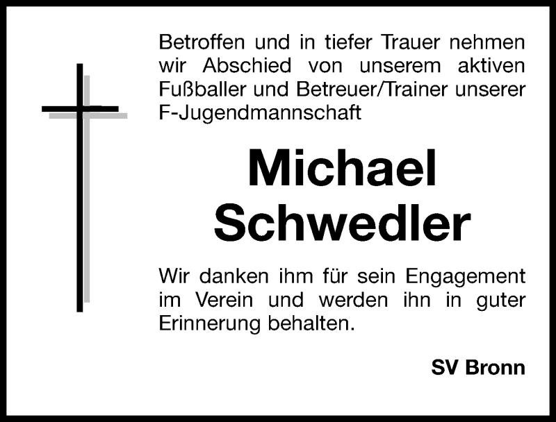  Traueranzeige für Michael Schwedler vom 22.10.2015 aus Nordbayerische Nachrichten Pegnitz Lokal