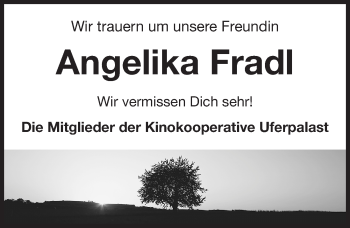 Traueranzeige von Angelika Fradl von Gesamtausgabe Nürnberger Nachrichten/ Nürnberger Ztg.
