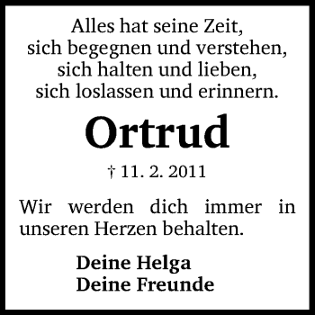 Traueranzeige von Ortrud Zitzmann-Canerik von Gesamtausgabe Nürnberger Nachrichten/ Nürnberger Ztg.