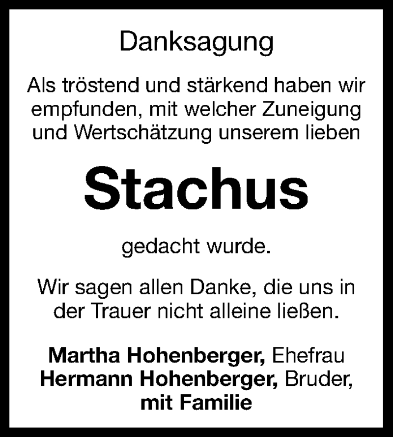  Traueranzeige für Werner Hohenberger vom 13.02.2016 aus Gesamtausgabe Nürnberger Nachrichten/ Nürnberger Ztg.