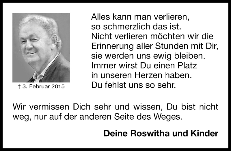  Traueranzeige für Stefan Baumann vom 03.02.2016 aus Roth-Hilpoltsteiner Volkszeitung Lokal