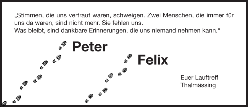  Traueranzeige für Peter Schmehling vom 26.03.2016 aus Roth-Hilpoltsteiner Volkszeitung Lokal