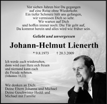 Traueranzeige von Johann-Helmut Lienerth von Neumarkter Nachrichten Lokal