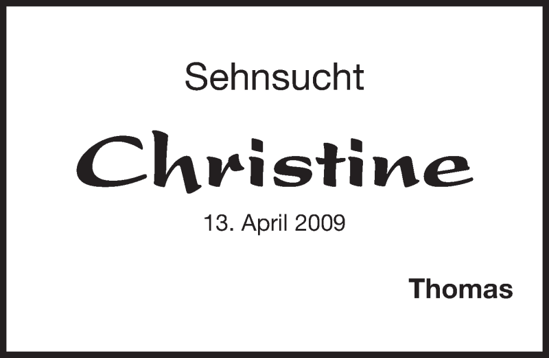  Traueranzeige für Christine Merkl-Müller vom 13.04.2016 aus Gesamtausgabe Nürnberger Nachrichten/ Nürnberger Ztg.