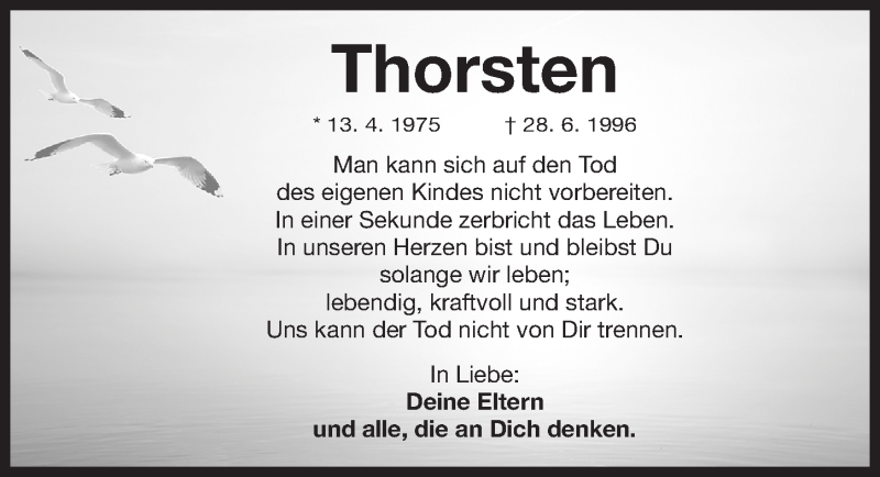  Traueranzeige für Thorsten Trescher vom 28.06.2016 aus Erlanger Nachrichten Lokal