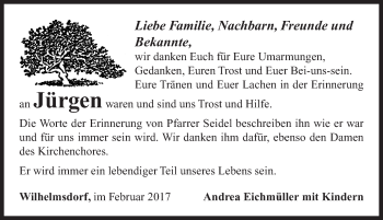 Traueranzeige von Jürgen Eichmüller von Gesamtausgabe Nürnberger Nachrichten/ Nürnberger Ztg.