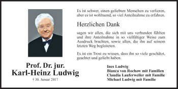 Traueranzeige von Karl-Heinz Ludwig von Gesamtausgabe Nürnberger Nachrichten/ Nürnberger Ztg.