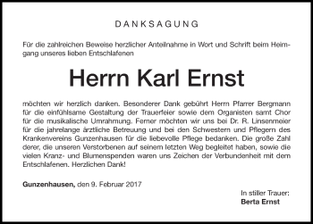 Traueranzeige von Karl Ernst von Altmühl-Bote Lokal