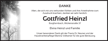 Traueranzeige von Gottfried Heinzl von Fürther Nachrichten Lokal