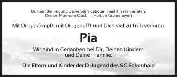Traueranzeige von Pia Steinhardt von Erlanger Nachrichten Lokal