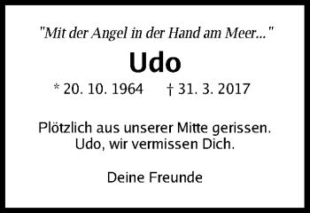 Traueranzeige von Udo Sternecker von Fürther Nachrichten Lokal