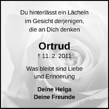 Traueranzeige von Ortrud Zitzmann-Canerik von Gesamtausgabe Nürnberger Nachrichten/ Nürnberger Ztg.