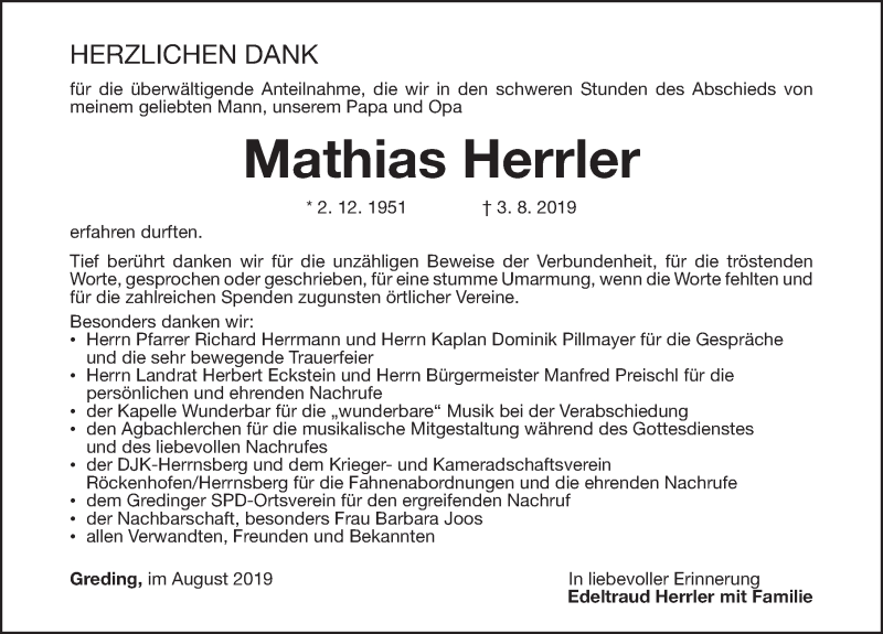  Traueranzeige für Mathias Herrler vom 17.08.2019 aus Roth-Hilpoltsteiner Volkszeitung Lokal