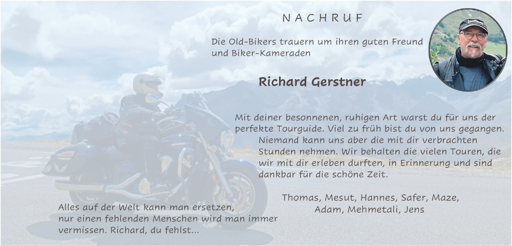  Traueranzeige für Richard Gerstner vom 26.11.2022 aus Roth-Hilpoltsteiner Volkszeitung Lokal
