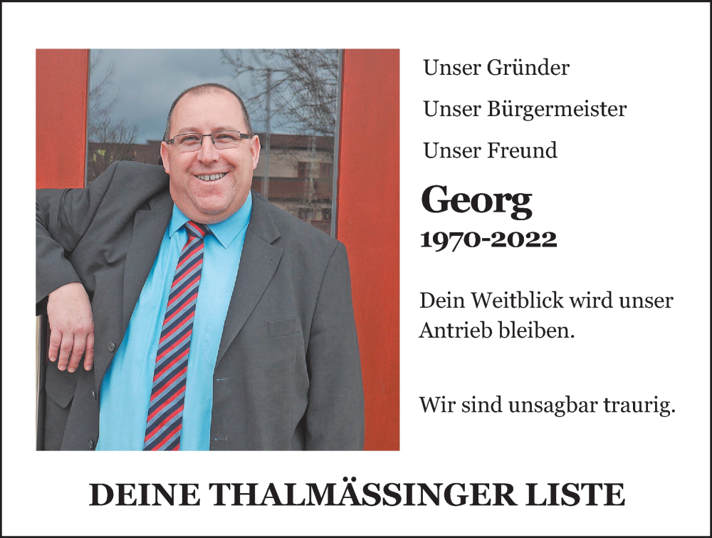  Traueranzeige für Georg Küttinger vom 14.12.2022 aus Roth-Hilpoltsteiner Volkszeitung Lokal