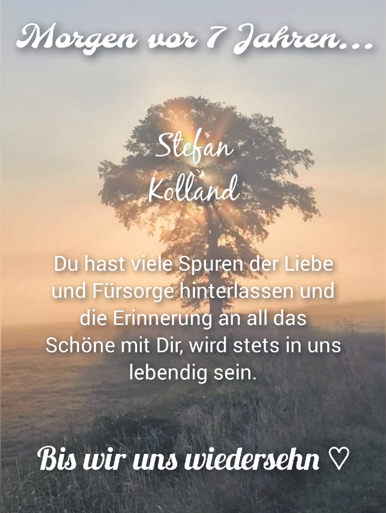  Traueranzeige für Stefan Kolland vom 09.11.2024 aus Altmühl-Bote Lokal