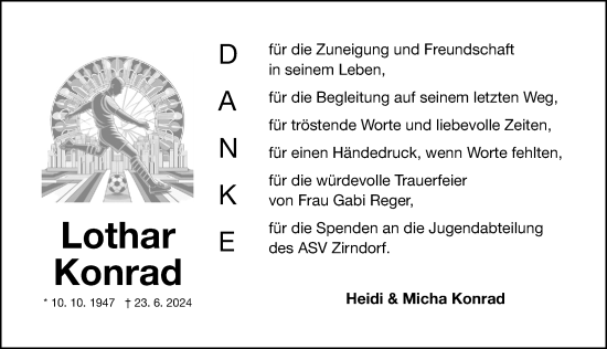 Traueranzeige von Lothar Konrad von Fürther Nachrichten Lokal