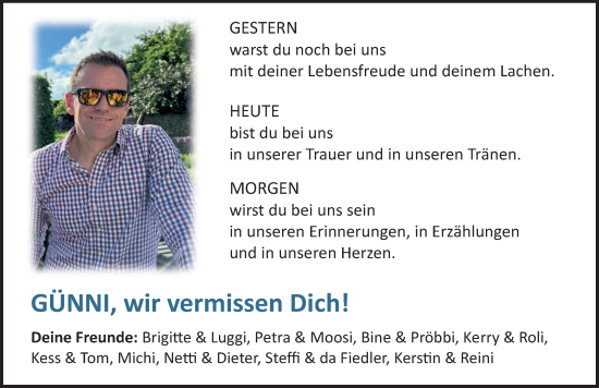 Traueranzeige von Günter Schwarz von Neumarkter Nachrichten Lokal