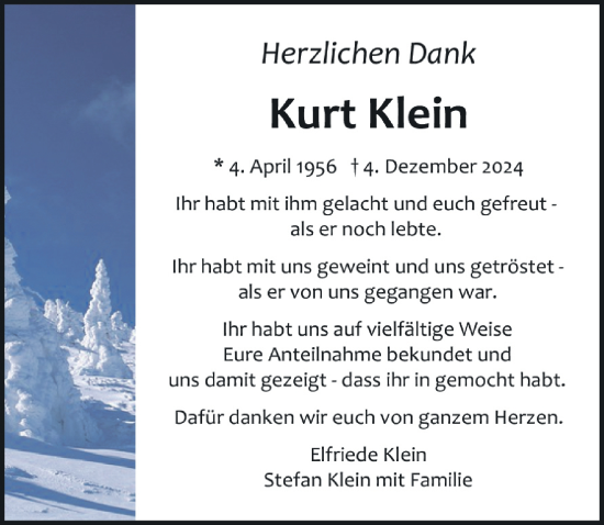 Traueranzeige von Kurt Klein von Neumarkter Nachrichten Lokal