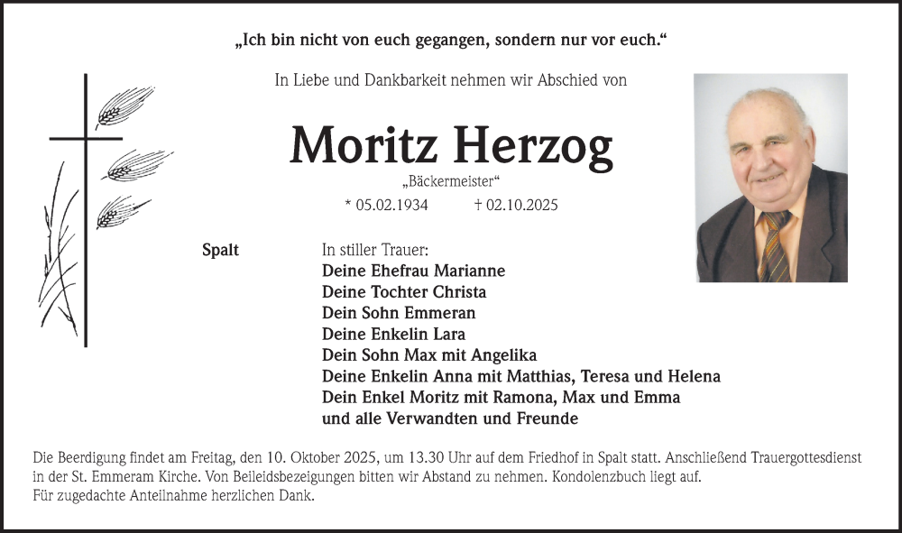  Traueranzeige für Moritz Herzog vom 08.10.2025 aus Roth-Hilpoltsteiner Volkszeitung Lokal