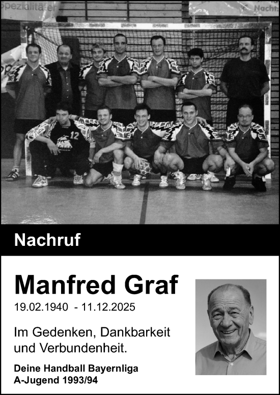 Traueranzeige von Manfred Graf von Nordbayerische Nachrichten Forchheim Lokal