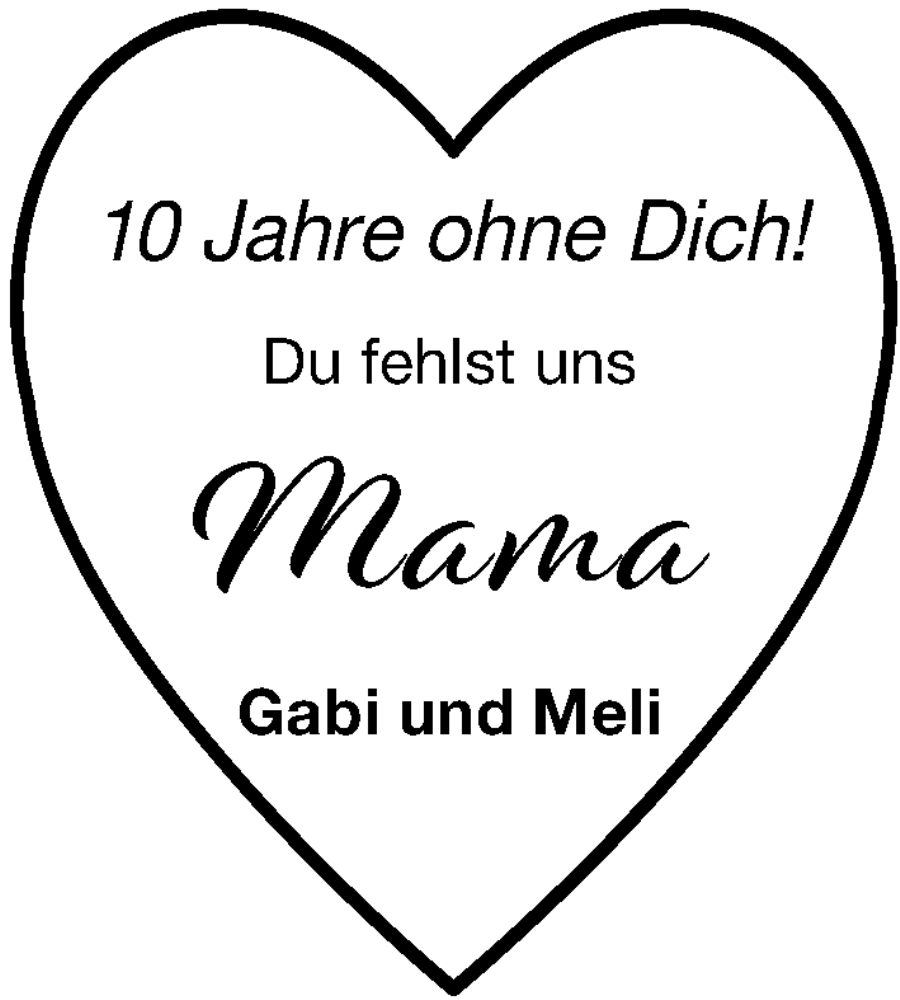  Traueranzeige für Mama  vom 23.08.2025 aus Altmühl-Bote Lokal