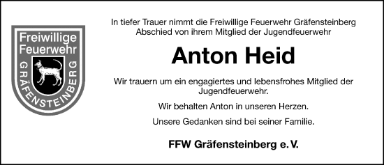 Traueranzeige von Anton Georg Heid von Altmühl-Bote Lokal