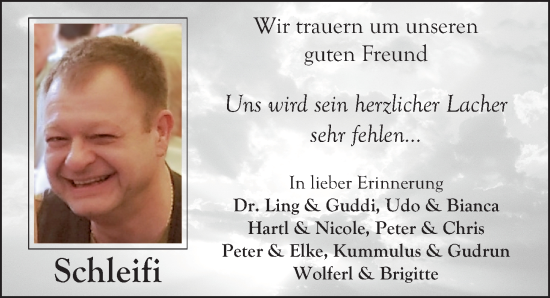 Traueranzeige von Markus Schleif von Schwabacher Tagblatt Lokal