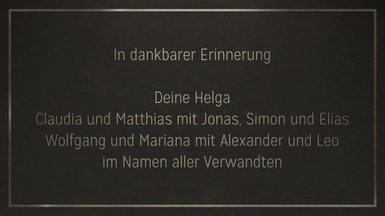 Video zur Traueranzeige 1